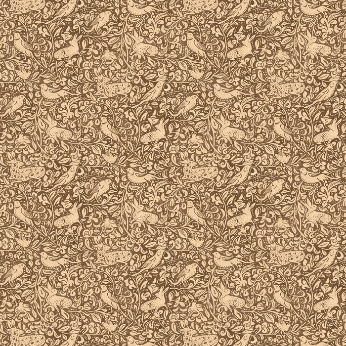 Mulberry Home Hedgerow Espresso Wallpaper FG110.K74.0