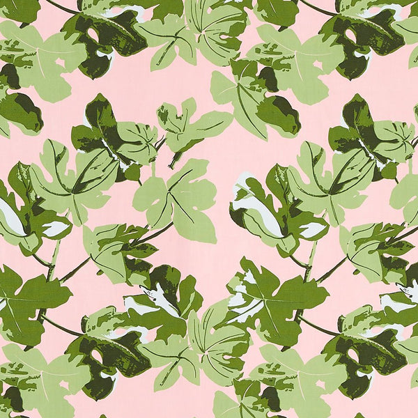 Peter Dunham Fig Leaf Original On Pink Fabric 111FIG07