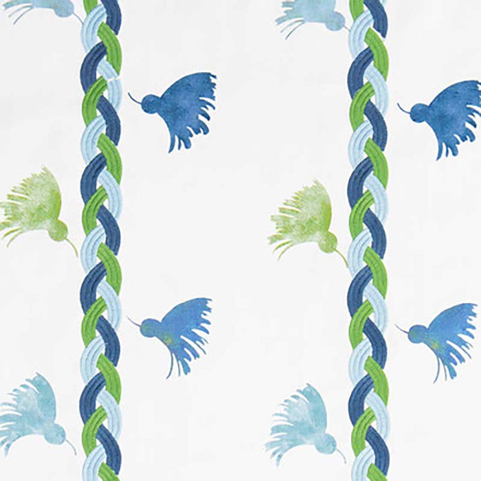 Gaston Y Daniela Reina Roja Verde/Azul Fabric GDT5603.003.0