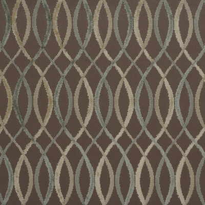 Lee Jofa Modern Infinity Taupe/Aqua Fabric GWF-2642.13.0
