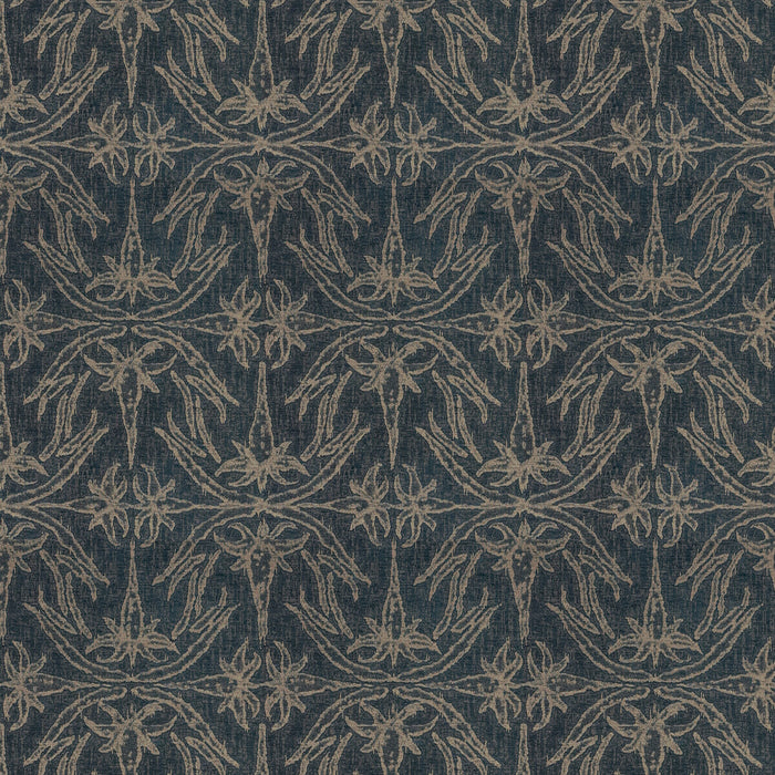 Lee Jofa Modern Lily Branch Midnight Fabric GWF-2926.50.0