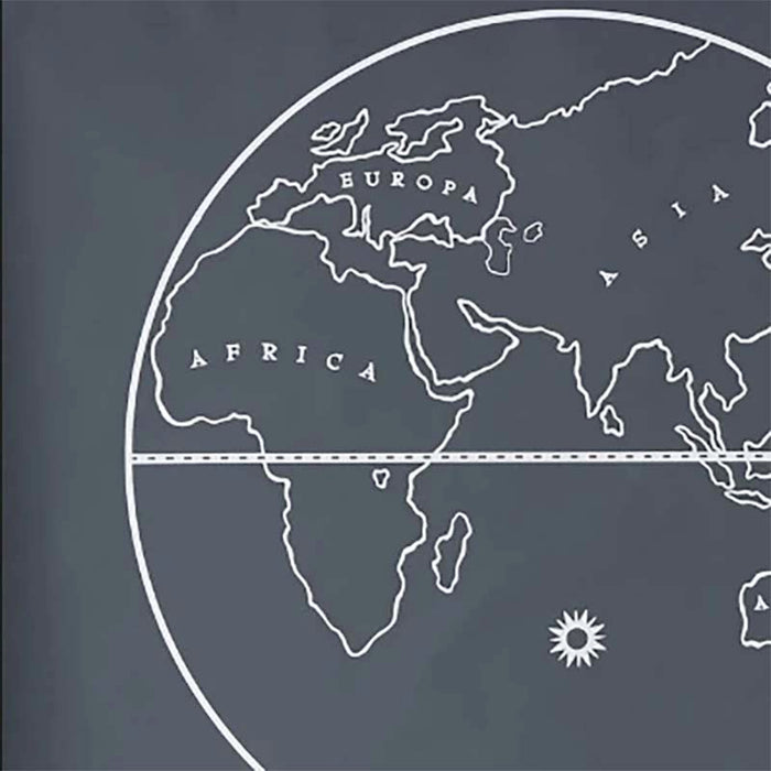 Peter Dunham Globe White On Gray  Wallpaper 151GLB05
