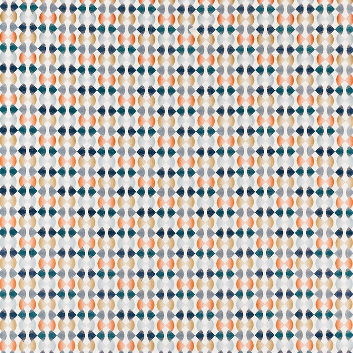 Harlequin Maiolica Paprika/Teal/Ochre 132880 Fabric HATL132880
