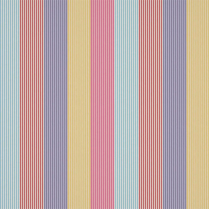 Harlequin Funfair Stripe Grape/Cherry/Pineapple/Blossom 133544 Fabric HLTF133544