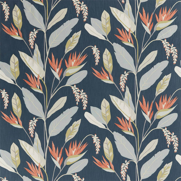 Harlequin Llenya Ink/Coral/Pebble 120909 Fabric HMIF120909