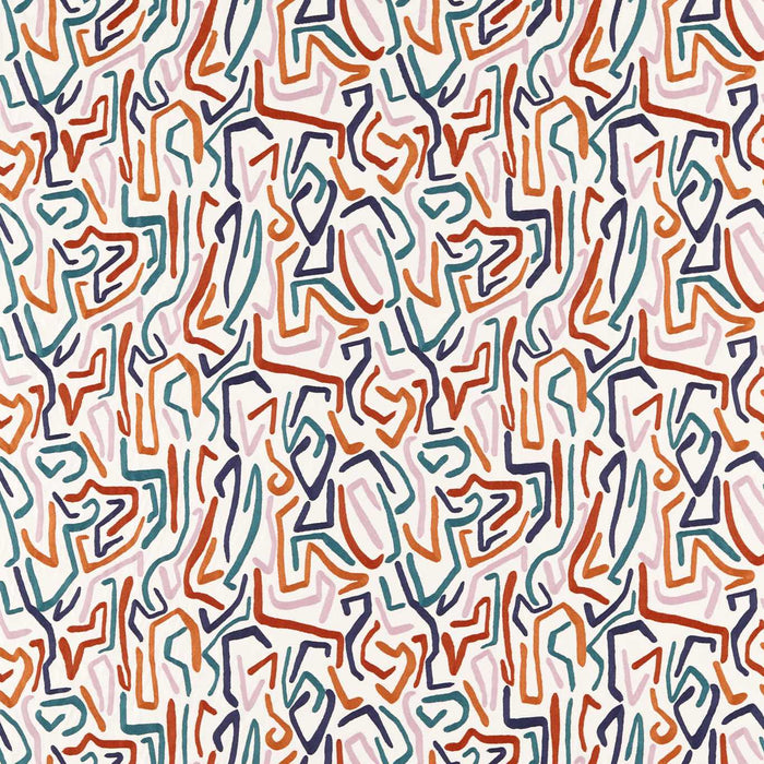 Harlequin Synchronic Brazilian Rosewood/Onsen/Fire 133873 Fabric HQN2133873