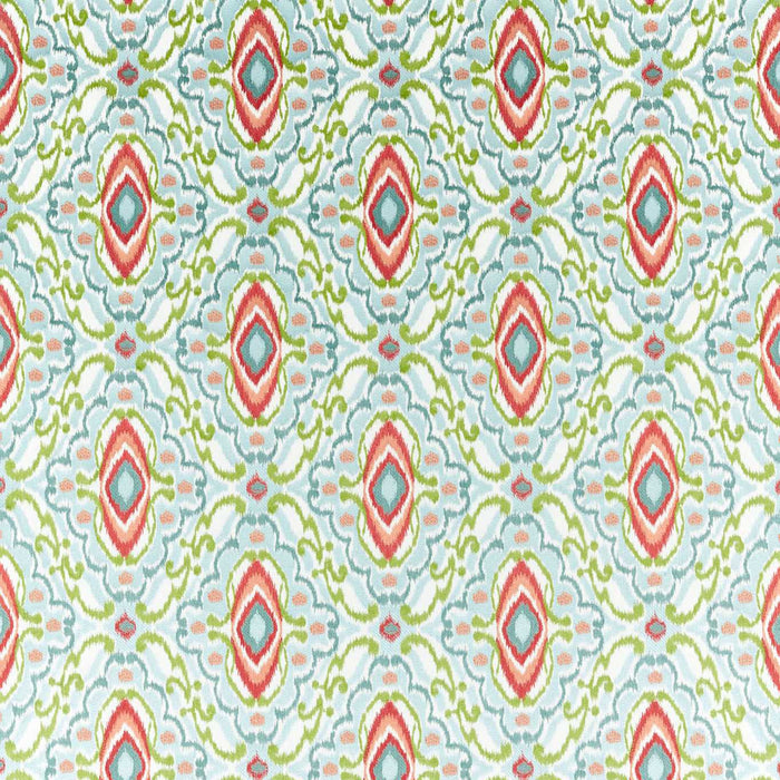 Harlequin Ixora Sky/Cascade/Vermillion 133894 Fabric HQN2133894