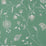 Peter Dunham Indian Chintz White On Green Wallpaper 151NDZ04