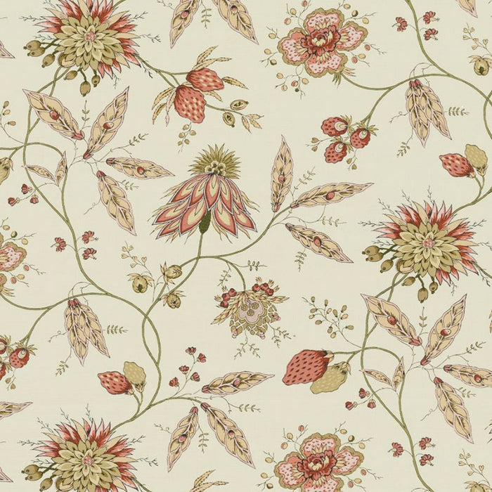 Jasper Fraises Des Bois Pink Green Fabric JP-1800