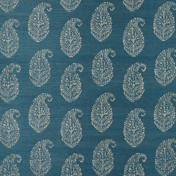 Peter Dunham Kashmir Paisley Sapphire/Ivory Wallpaper 151KAP19