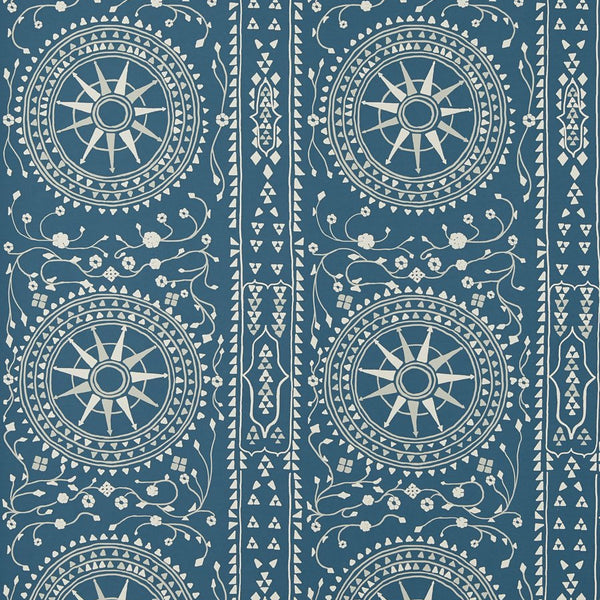 Peter Dunham Leila Reverse Indigo/Gray Wallpaper 151LRE01