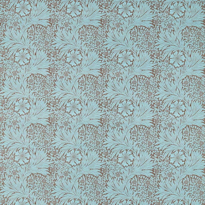 Morris & Co Marigold Sky/Chocolate 226980 Fabric MCOP226980