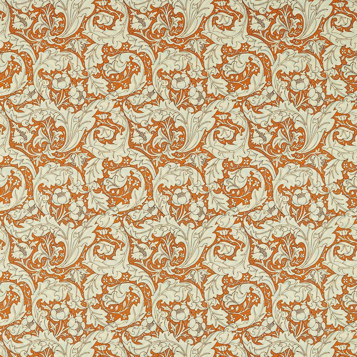 Morris & Co Bachelors Button Burnt Orange/Sky 226987 Fabric MCOP226987