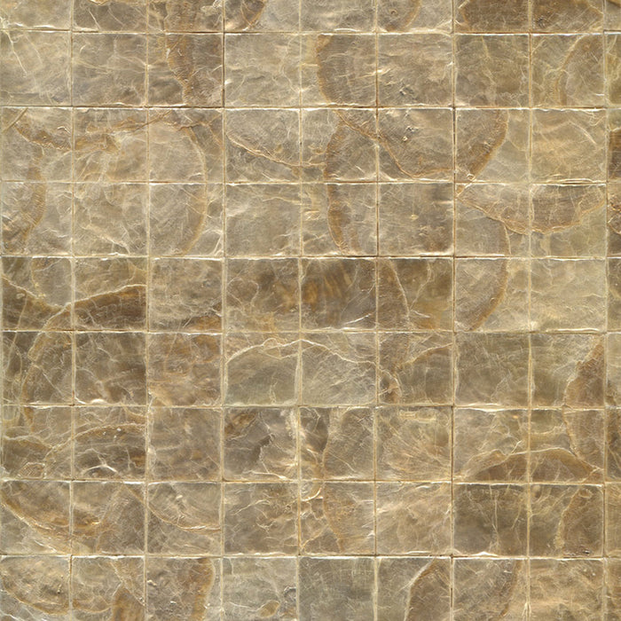 Maya Romanoff Mother of Pearl Mosaic Golden Pearl Wallpaper MR-MM-02