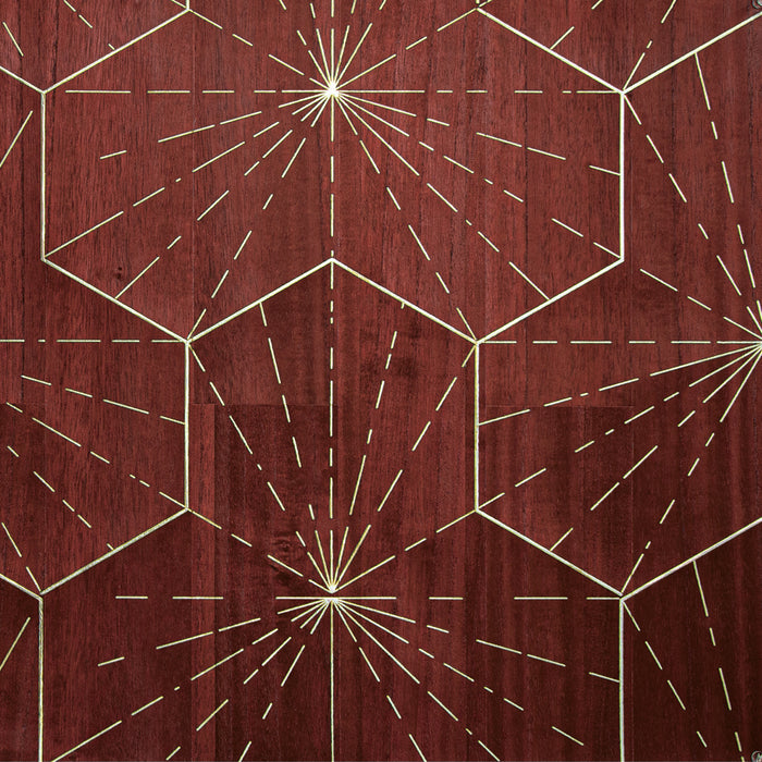 Maya Romanoff Ajiro Burst of Happiness Wine O'Clock Wallpaper MR-ABH-1245