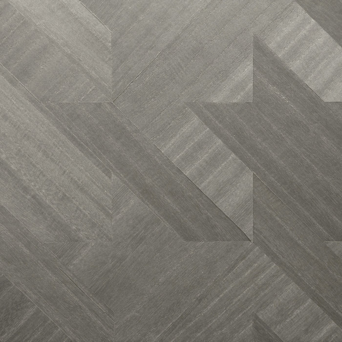 Maya Romanoff Ajiro Houndstooth Polished Silver Birch Luster Wallpaper MR-AH-4X17-S