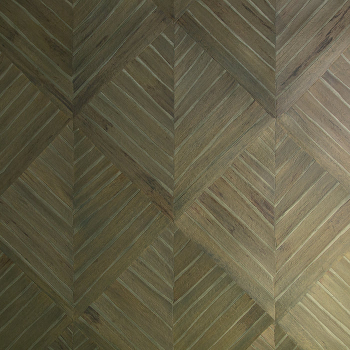 Maya Romanoff Water Hyacinth Parquet Gator Green Wallpaper MR-WH-1667