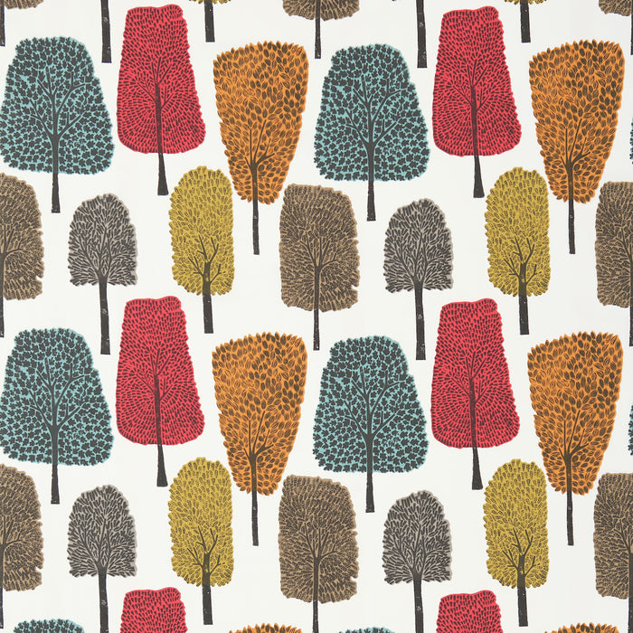 Scion Cedar Tangerine/Sulphur/Chilli Fabric NFIK120356.SCN.0