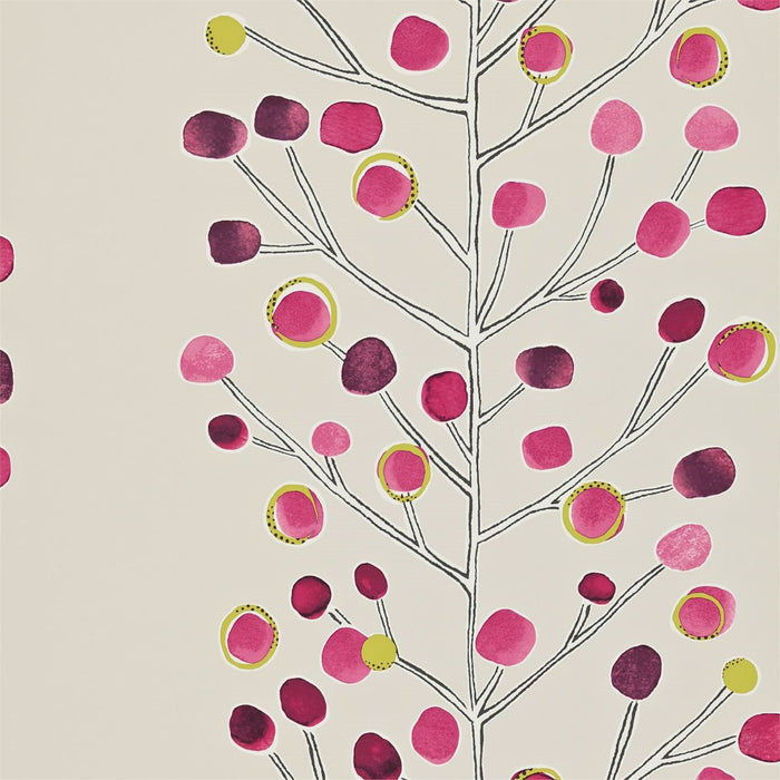 Scion Berry Tree Plim/Berry/Lime/Mink Wallpaper NMEL110204.SCN.0