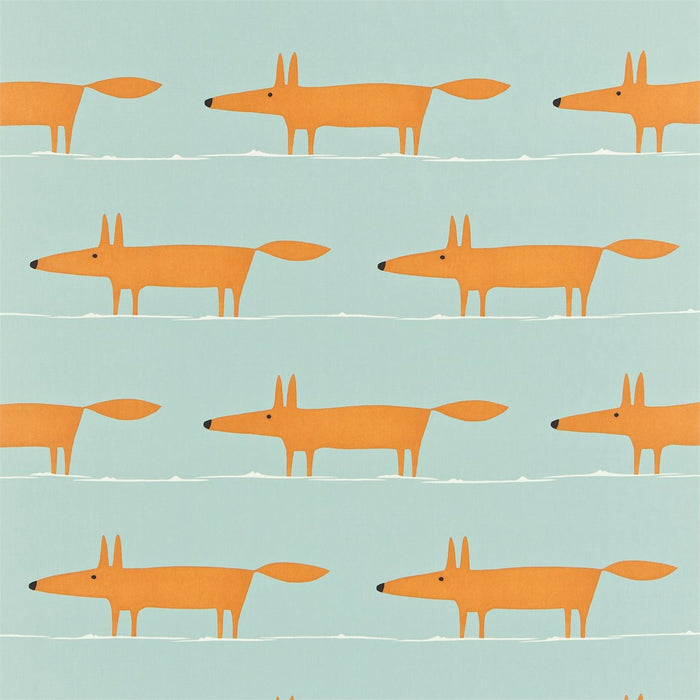 Scion Mr. Fox Sky/Tangerine/Chalk Fabric NMEL120072.SCN.0