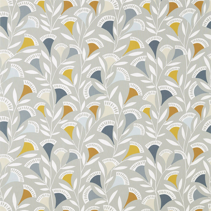 Scion Noukku Dandelion/Butter/Charcoal Fabric NNOU120591.SCN.0