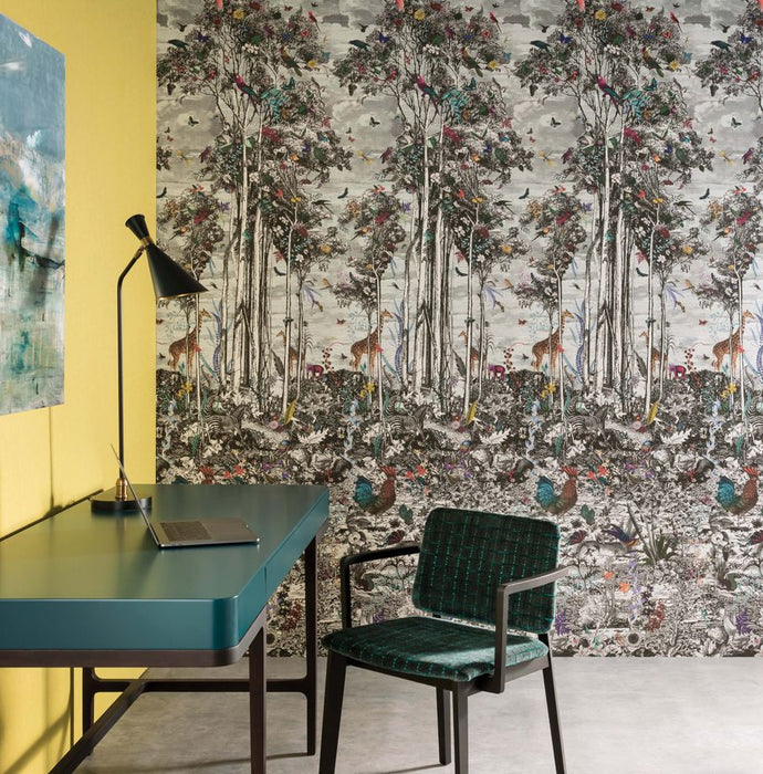 Osborne & Little Animal Glade Panel 1 Wallpaper W7340-01