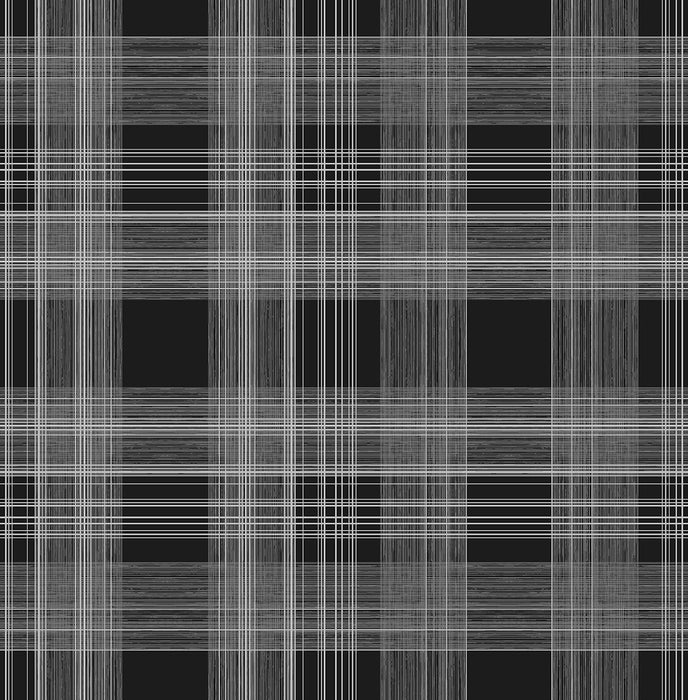 Stacy Garcia Home Rad Plaid Onyx Peel & Stick Wallpaper SG10010