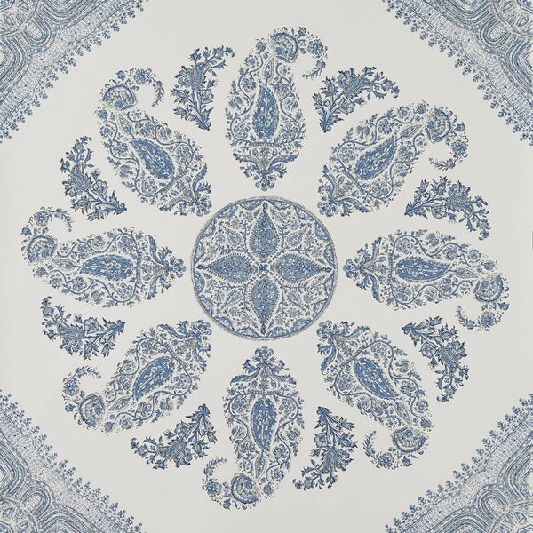 Peter Dunham Samarkand Blue/Blue On White Wallpaper 151SMK07