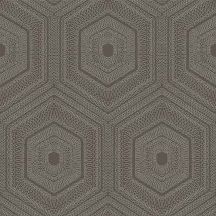 Winfield Thybony Concentric Groove Chocolate Wallpaper WTP4041.WT.0