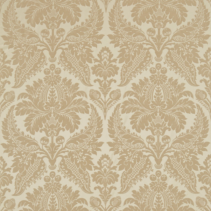 Zoffany Malmaison Damask Pale Gold 331932 Fabric ZCON331932
