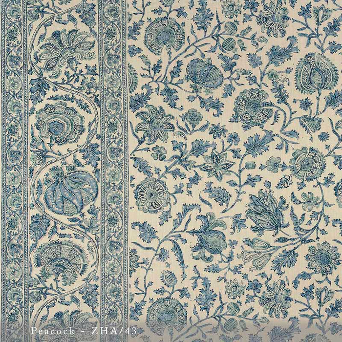 Lisa Fine Zahra Peacock Fabric ZHA-43