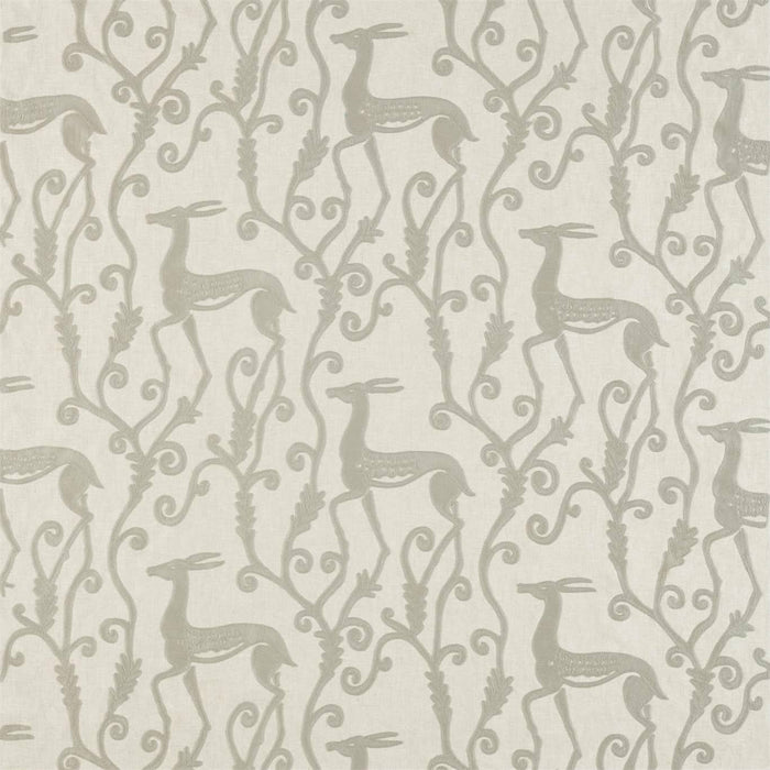 Zoffany Deco Deer Empire Grey 333018 Fabric ZICO333018