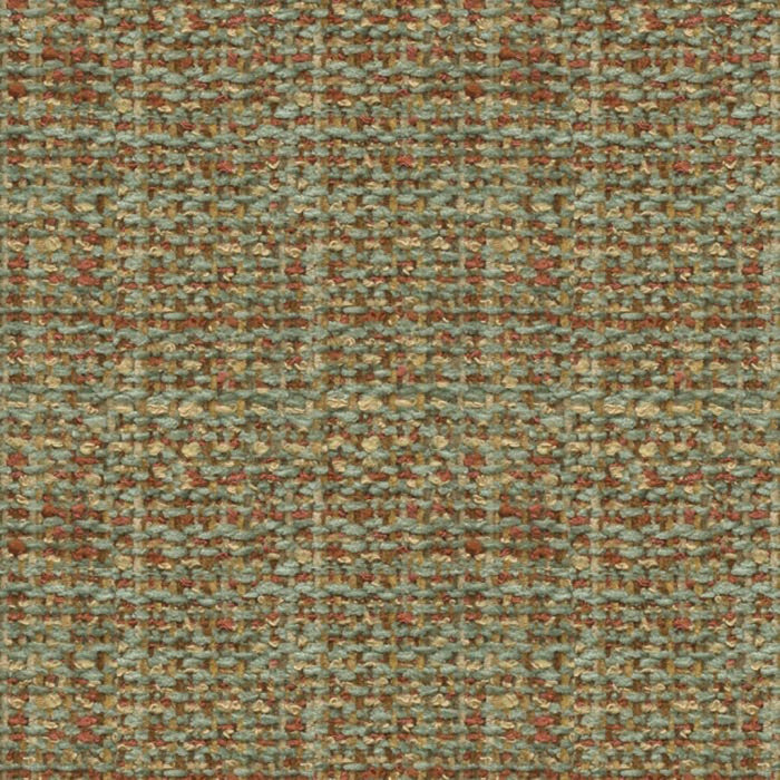 Brunschwig & Fils Boucle Texture Jade/Coral Fabric BR-800041.M41.0