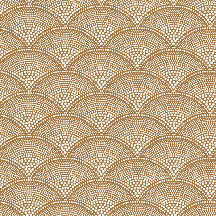 Cole & Son Feather Fan Crm Gingr Fabric F111/8032.CS.0