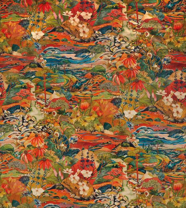 Osborne & Little Trebah Velvet 2 Fabric F7670-02
