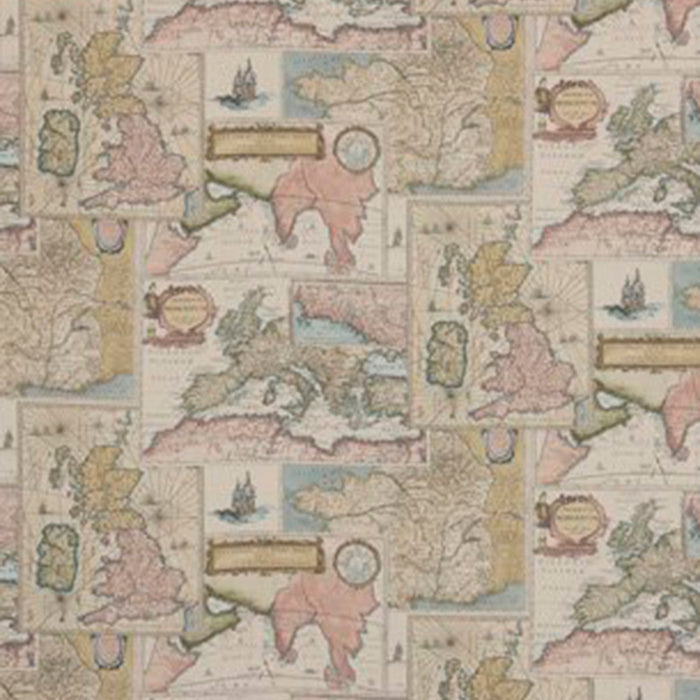 Mulberry Home Bohemian Travels Linen Multi Fabric FD284.Y101.0