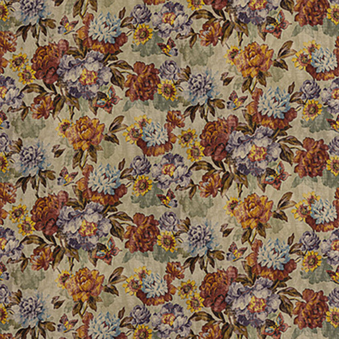 Mulberry Home Botanica Red/Plum Fabric FD306.V54.0