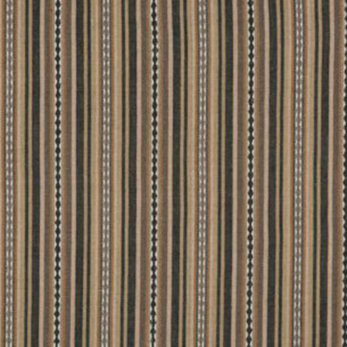 Mulberry Home Dalton Stripe Charcoal/Bronze Fabric FD731.A130.0