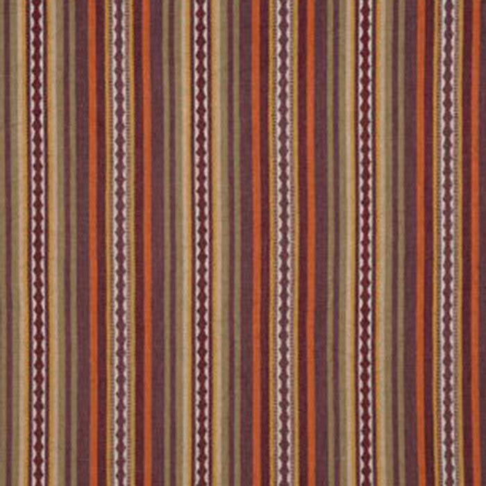 Mulberry Home Dalton Stripe Spice/Plum Fabric FD731.V54.0