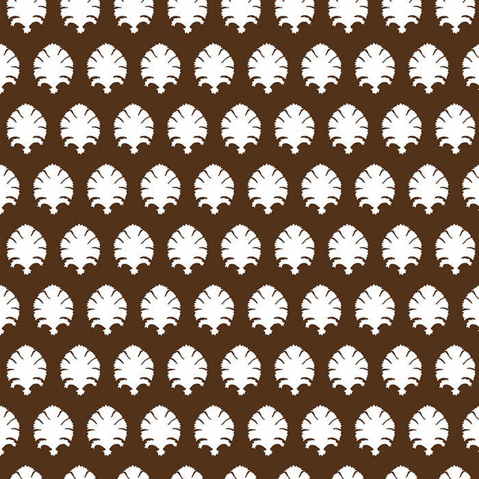 Gaston Y Daniela Stamp Chocolate Wallpaper GDW5440.004.0
