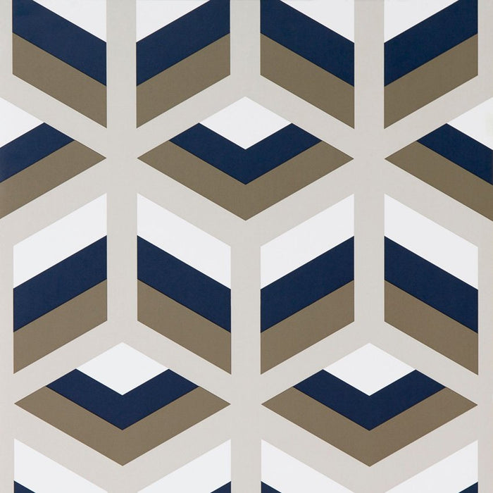 Gaston Y Daniela Xabi Azul/Marron Wallpaper GDW5248.001.0