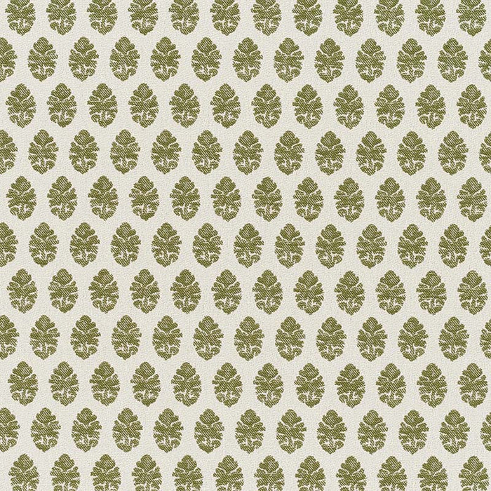 Jasper Indian Garden Paisley Green Fabric JO 1012
