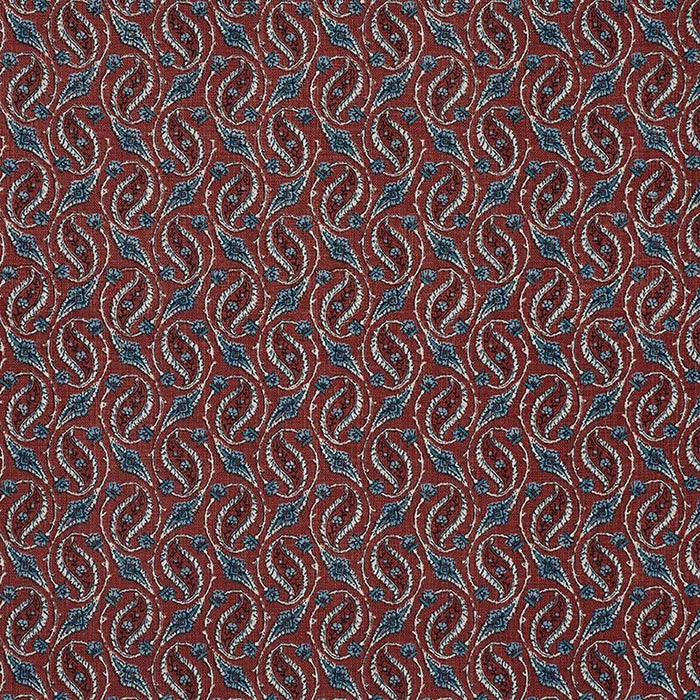 Jasper Gainsborough Paisley Rust Fabric JP 7236