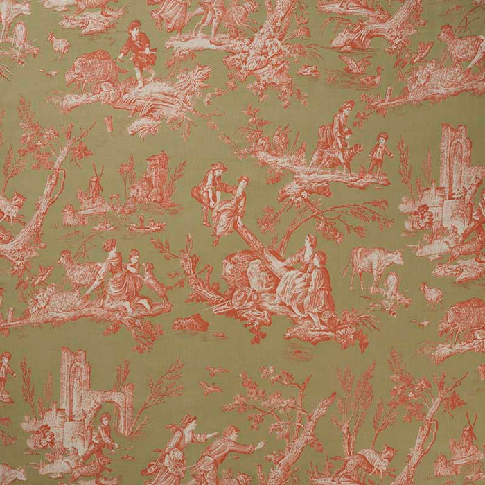 Marvic Textiles La Balancoire Coral/bracken Fabric 6204-14