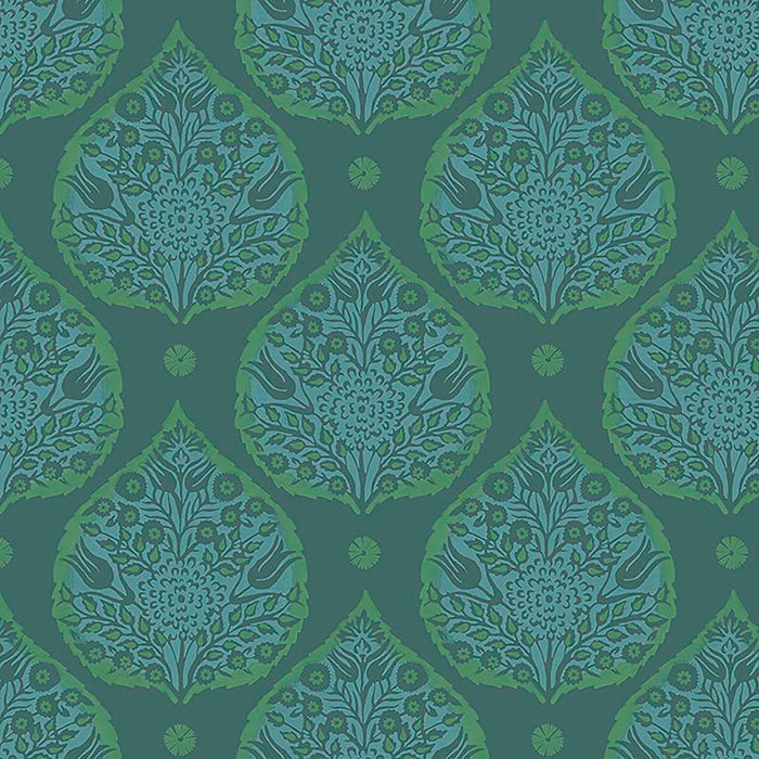 Galbraith & Paul Little Lotus Spruce Wallpaper