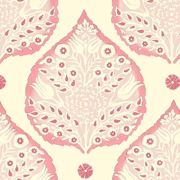 Galbraith & Paul Lotus Rhubarb Wallpaper