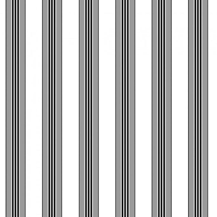 Brunschwig & Fils Rayure Lione Grey Wallpaper P8015104.11.0