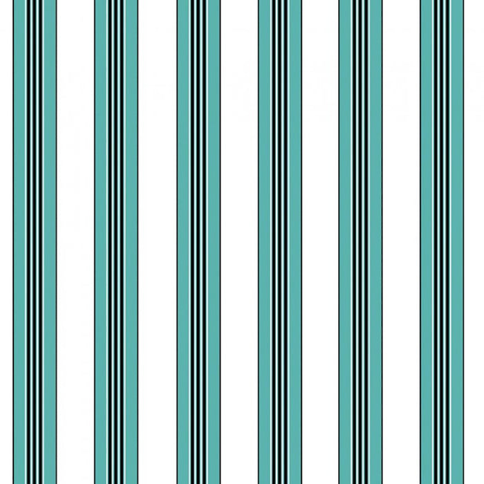 Brunschwig & Fils Rayure Lione Aqua Wallpaper P8015104.513.0