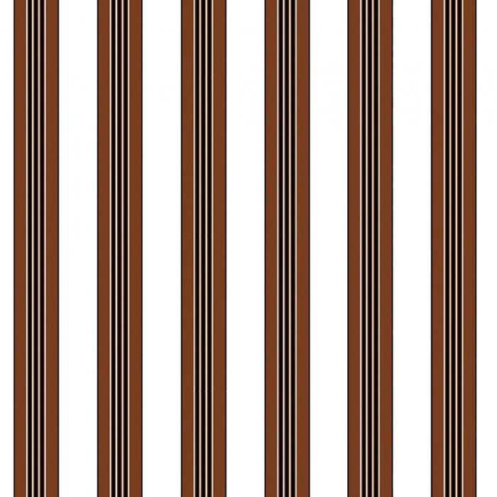 Brunschwig & Fils Rayure Lione Chocolate Wallpaper P8015104.6.0