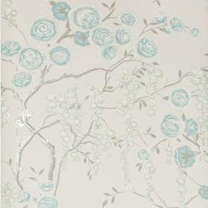Kravet Design Peony Tree Aqua Wallpaper W3507.315.0
